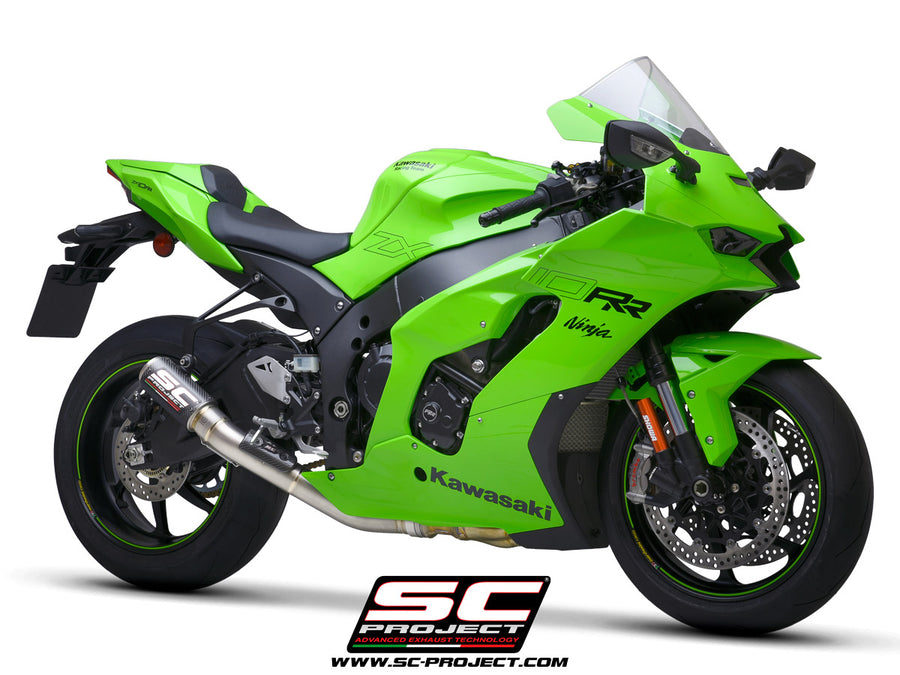 SC-PROJECT | SC PROJECT Kawasaki ZX-10R/RR (2021–2024) SC-Project CR-T Carbon De-Cat Exhaust