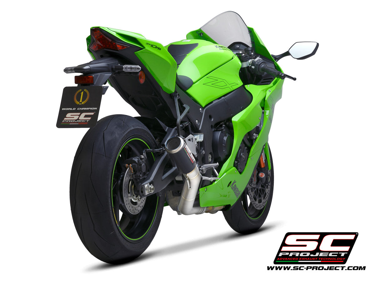 SC-PROJECT | SC PROJECT Kawasaki ZX-10R/RR (2021–2024) SC-Project CR-T Carbon De-Cat Exhaust