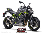 SC Project Exhaust CR-T carbon with stoneguard grid for z900 (2020) Without Carbon Heat Protection