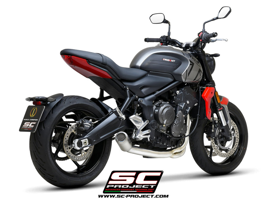 SC-PROJECT | SC-PROJECT Triumph Trident 660 (2021–2024) SC-Project CR-T Full Exhaust System