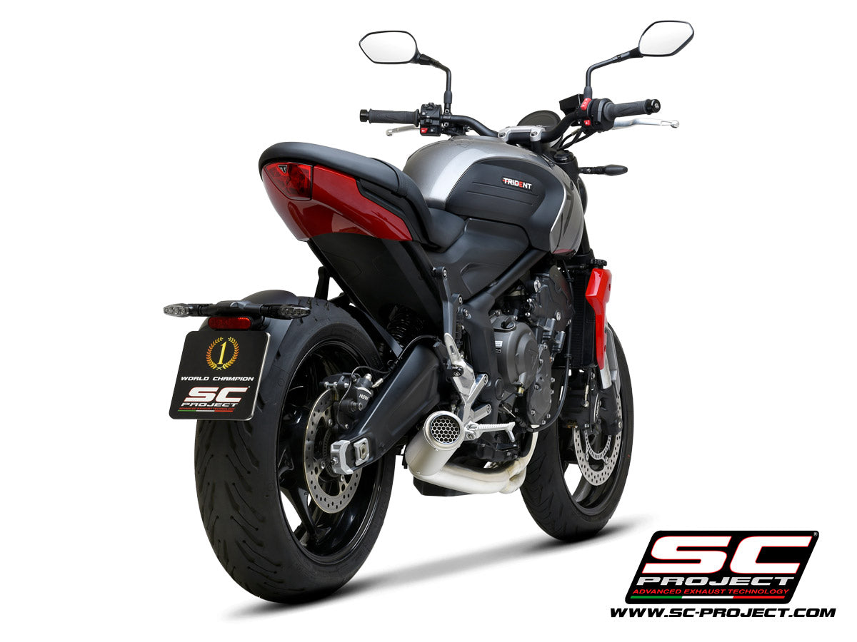 SC-PROJECT | SC-PROJECT Triumph Trident 660 (2021–2024) SC-Project CR-T Full Exhaust System