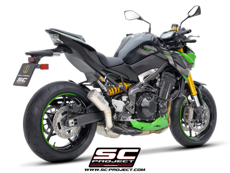 SC Project CR-T Titanium (2020-2024) With Stoneguard Grid Exhaust for Kawasaki Z900