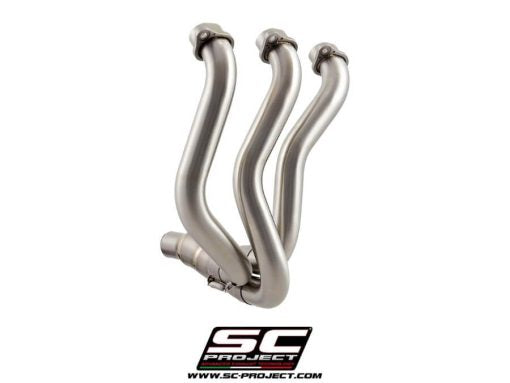 SC Project CR-T 3-1 Titanium Headers Compatible OEM S1 Exhaust For TRIUMPH STREET TRIPLE 765 S-R-RS (2020 Onwards)