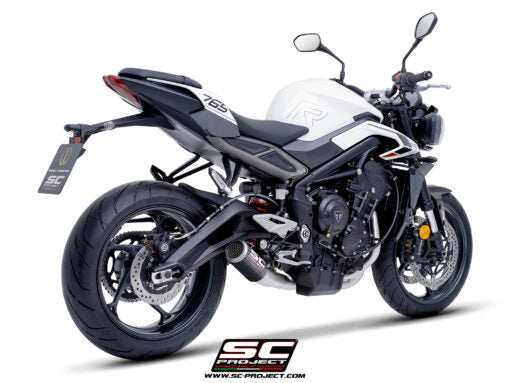 SC Project CR-T Carbon Full Exhaust System 3-1 for Triumph Street Triple 765 RS (2023-24)