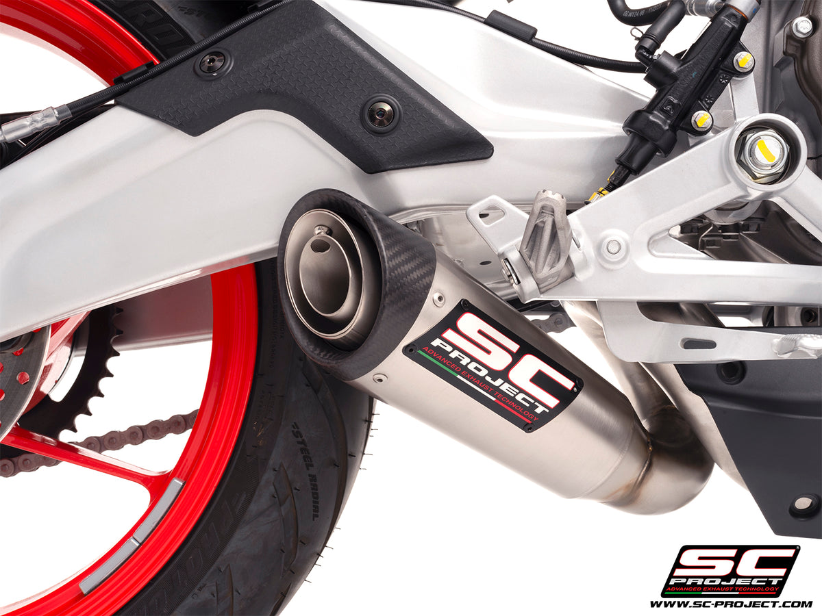SC-PROJECT | SC-PROJECT S1 STAINLESS STEEL FULL EXHAUST SYSTEM FOR APRILIA RS 457 2024-2026