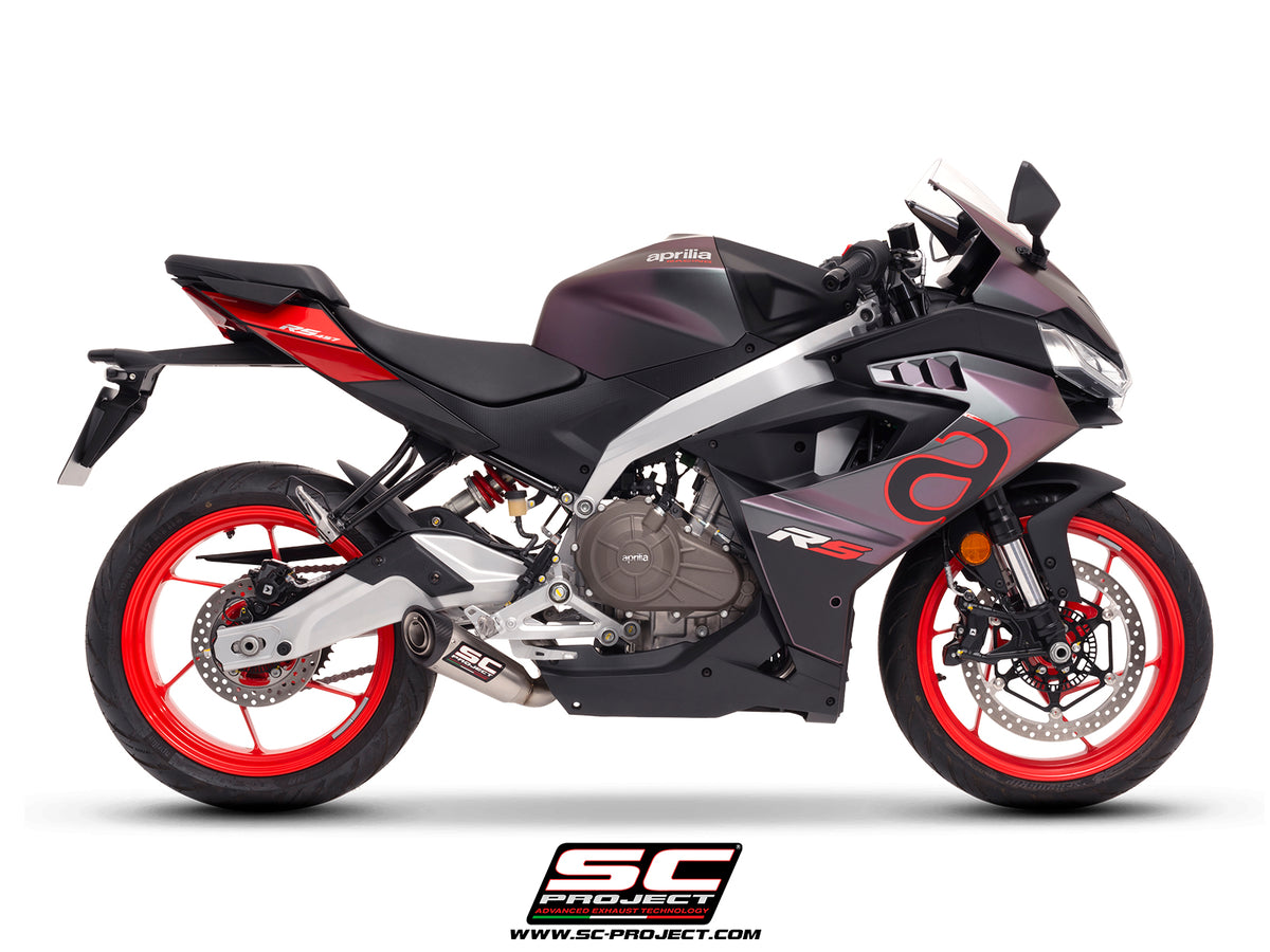 SC Project S1 Stainless Full Exhaust Aprilia RS 457