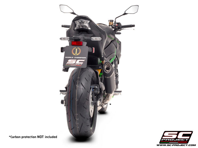 SC Project Carbon Exhaust SC1-S (2017-2019) for Kawasaki Z900 (Without Carbon fibre heat protection)