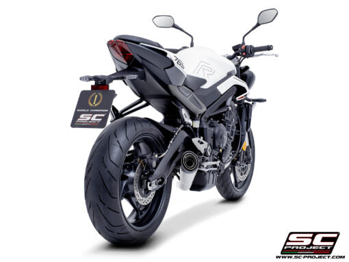 SC Project 3-1 Stainless Steel full exhaust system with s1 stainless steel for Triumph Street Triple 765 (2024-2025)