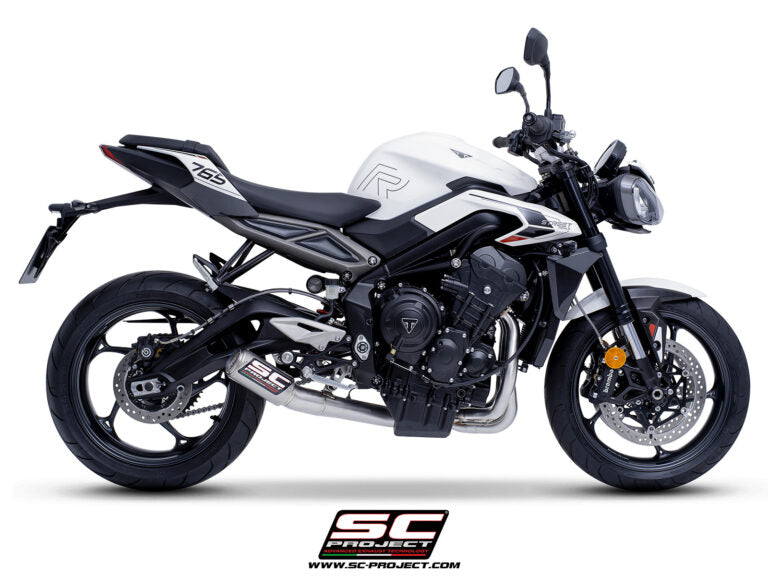 SC Project CR-T Titanium Full Exhaust System 3-1 for Triumph Street Triple 765 RS (2023-24)