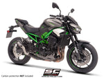 CR-T Titanium fibre exhaust, with carbon fiber heel guard and protection Z900 – Z900 A2 (2025 – 2026) (Copy)