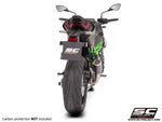CR-T Titanium fibre exhaust, with carbon fiber heel guard and protection Z900 – Z900 A2 (2025 – 2026) (Copy)