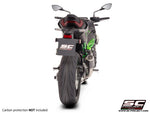 SC Project Exhaust CR-T carbon with stoneguard grid for Z900 (2025) without carbon heat protector