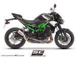 Sc Project exhaust CR-T Titanium with stoneguard grid for Z900 (2025) without carbon heat protector