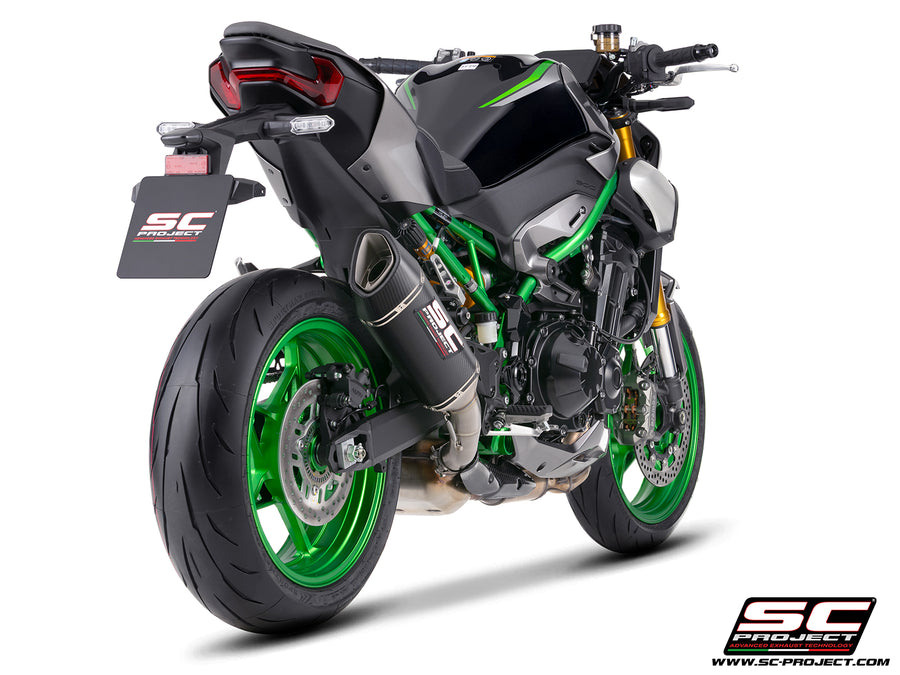 SC-PROJECT | SC-PROJECT SC1-R CARBON FIBRE EXHAUST FOR KAWASAKI Z900 / Z900 A2 2025