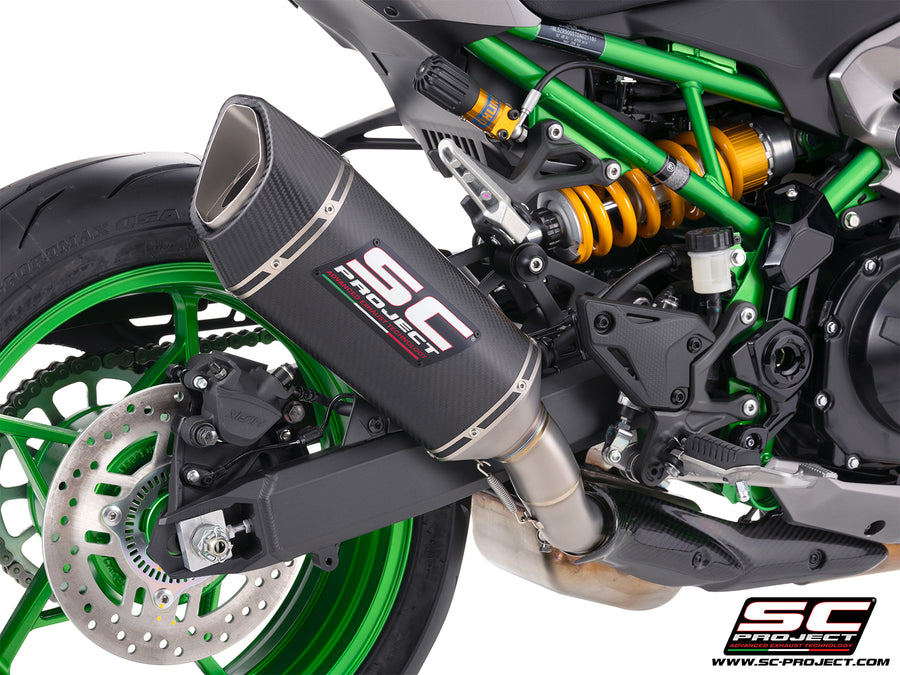 SC-PROJECT | SC-PROJECT SC1-R CARBON FIBRE EXHAUST FOR KAWASAKI Z900 / Z900 A2 2025