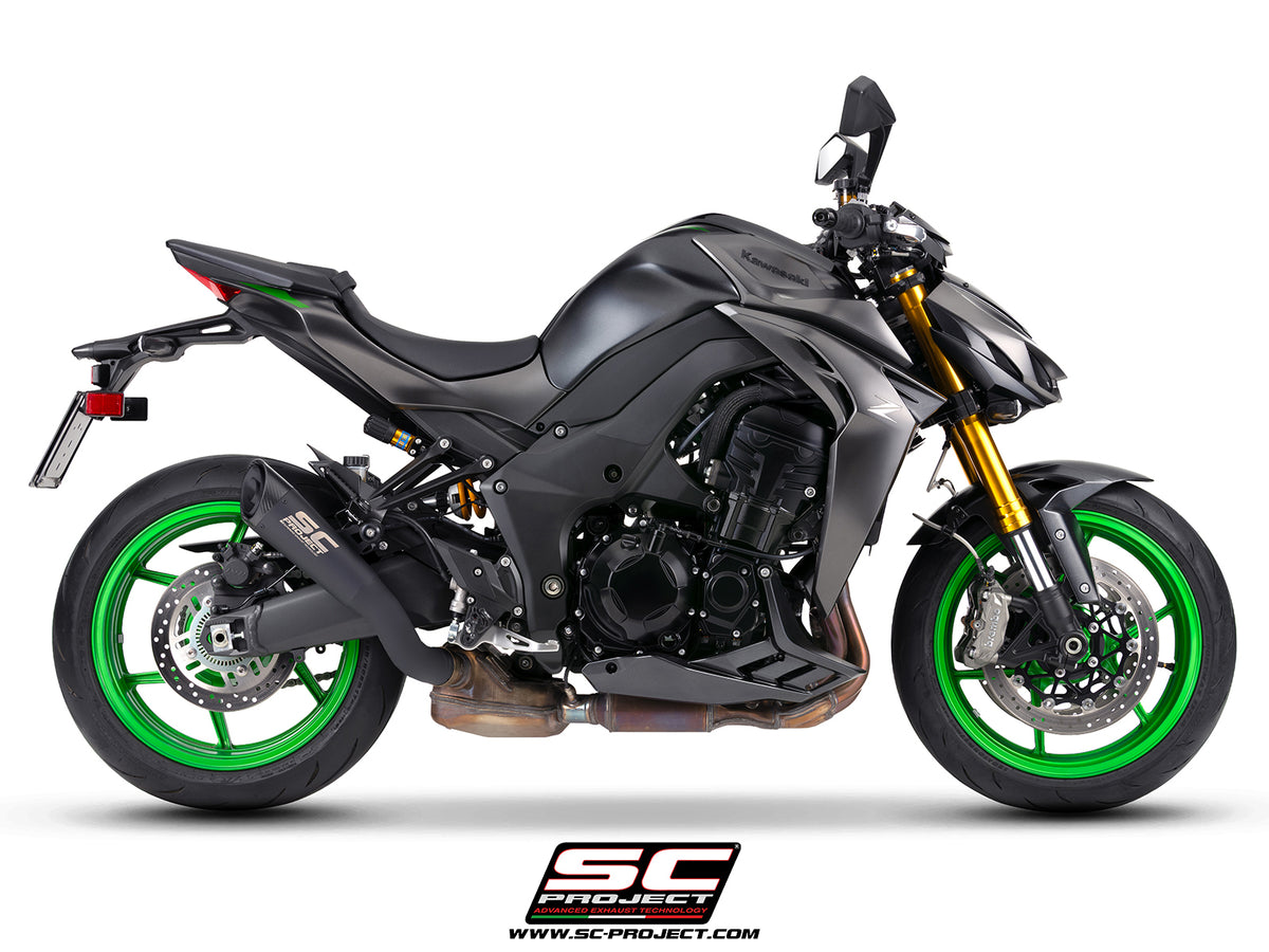 SC-PROJECT | Kawasaki Z1100 SE 2026 SC-Project S1 Titanium Exhaust (Matte Black)