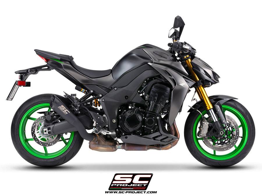 SC-PROJECT | Kawasaki Z1100 SE 2026 SC-Project S1 Titanium Exhaust (Matte Black)