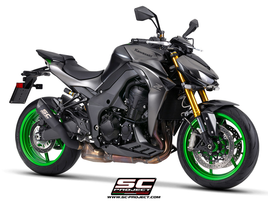 SC-PROJECT | Kawasaki Z1100 SE 2026 SC-Project S1 Titanium Exhaust (Matte Black)