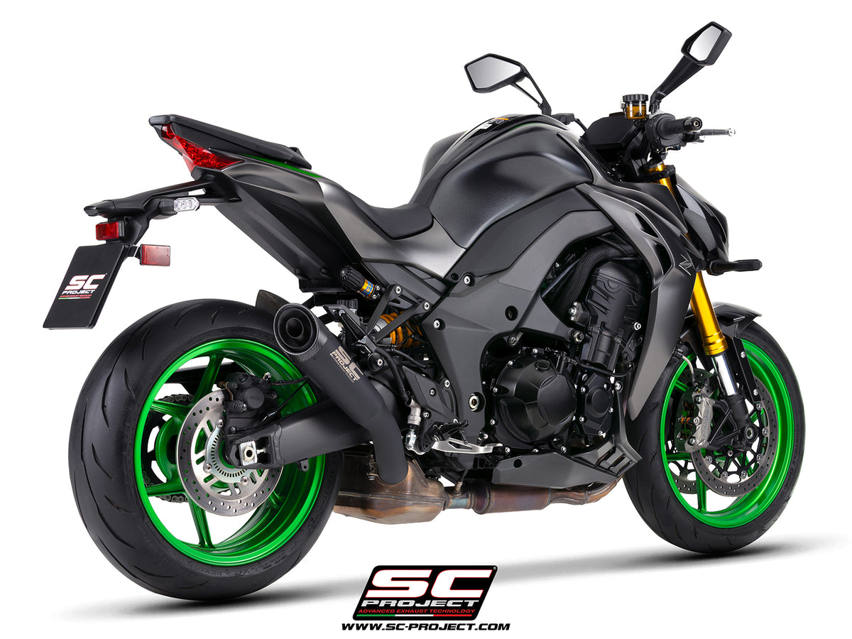 SC-PROJECT | Kawasaki Z1100 SE 2026 SC-Project S1 Titanium Exhaust (Matte Black)