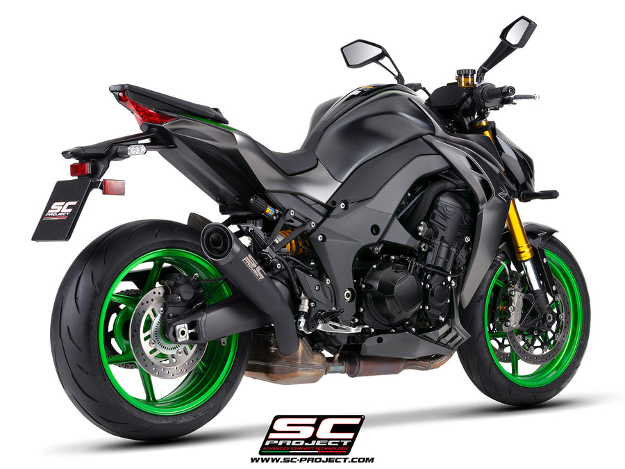 SC-PROJECT | Kawasaki Z1100 SE 2026 SC-Project S1 Titanium Exhaust (Matte Black)