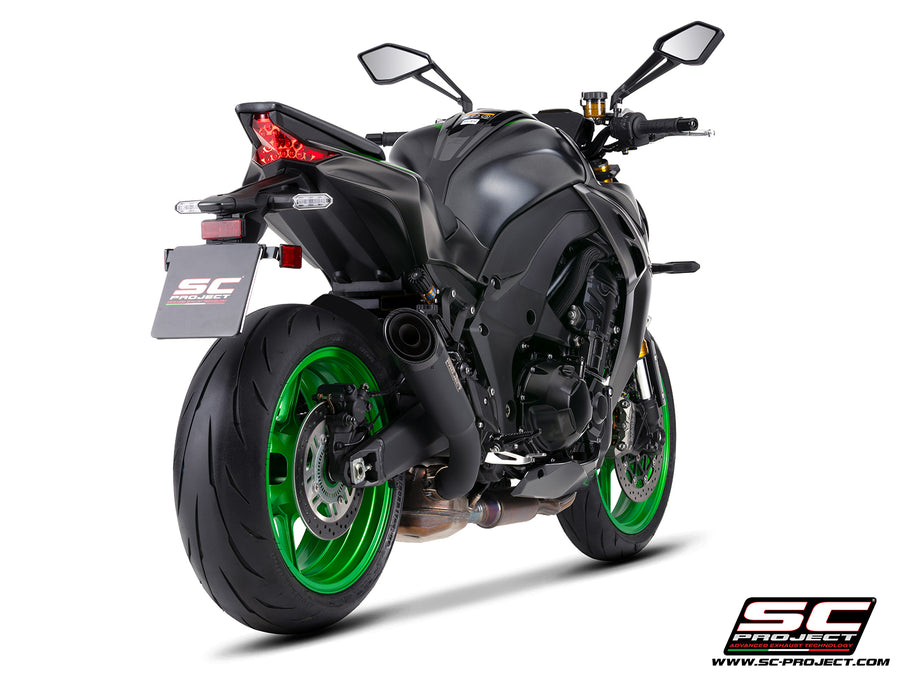 SC-PROJECT | Kawasaki Z1100 SE 2026 SC-Project S1 Titanium Exhaust (Matte Black)