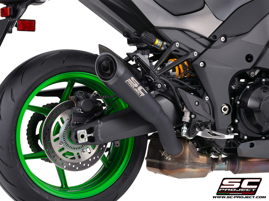 SC-PROJECT | Kawasaki Z1100 SE 2026 SC-Project S1 Titanium Exhaust (Matte Black)