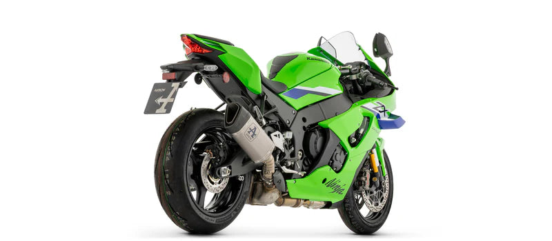 ARROW EXHAUST |Kawasaki ZX-10R / ZX-10RR 2026 | Pista Titanium silencer with carby end cap with titanium link pipe | 77517PT