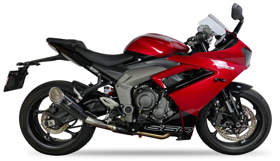 Ixil Exhaust |Triumph Daytona 660 IXRACE MK1B Black Conical Full Exhaust System