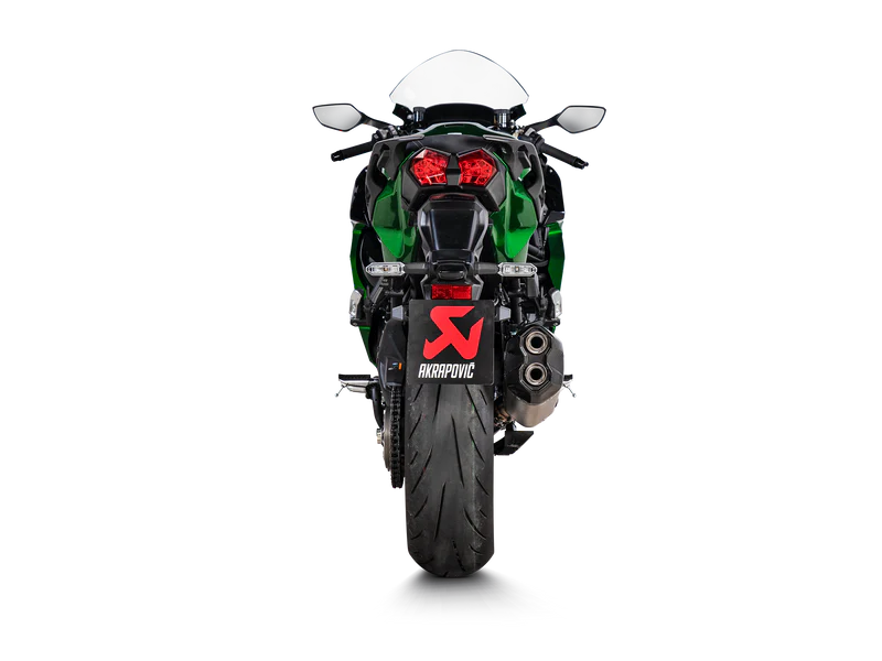 S-K10SO30-HGIT | AKRAPOVIC | Kawasaki Ninja H2 SX 2023-25 | Slip-On Line (Titanium)