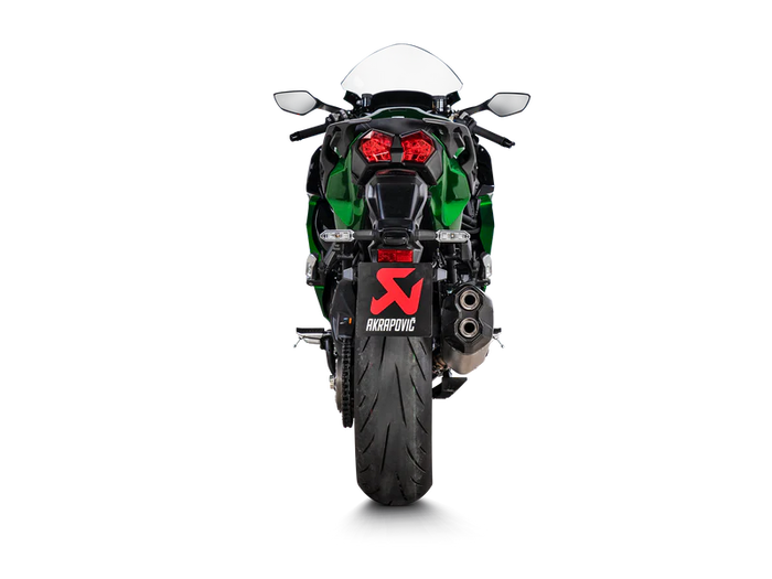 S-K10SO30-HGIT | AKRAPOVIC | Kawasaki Ninja H2 SX 2023-25 | Slip-On Line (Titanium)