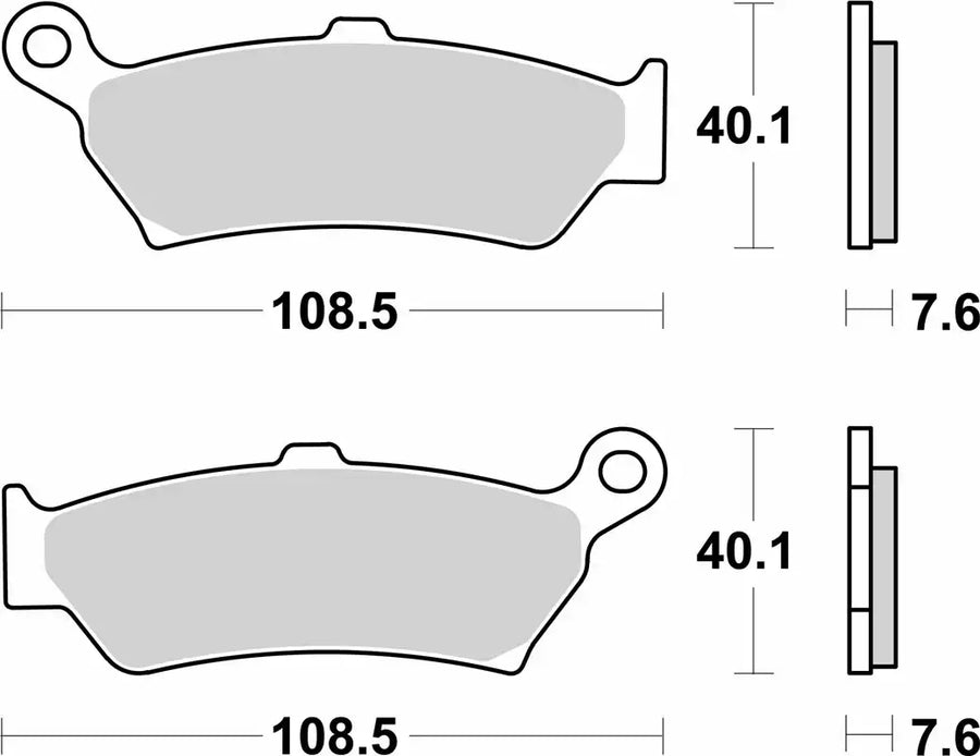 SBS Brake Pad | SBS  1005LS- SINTER FRONT BRAKE PADS