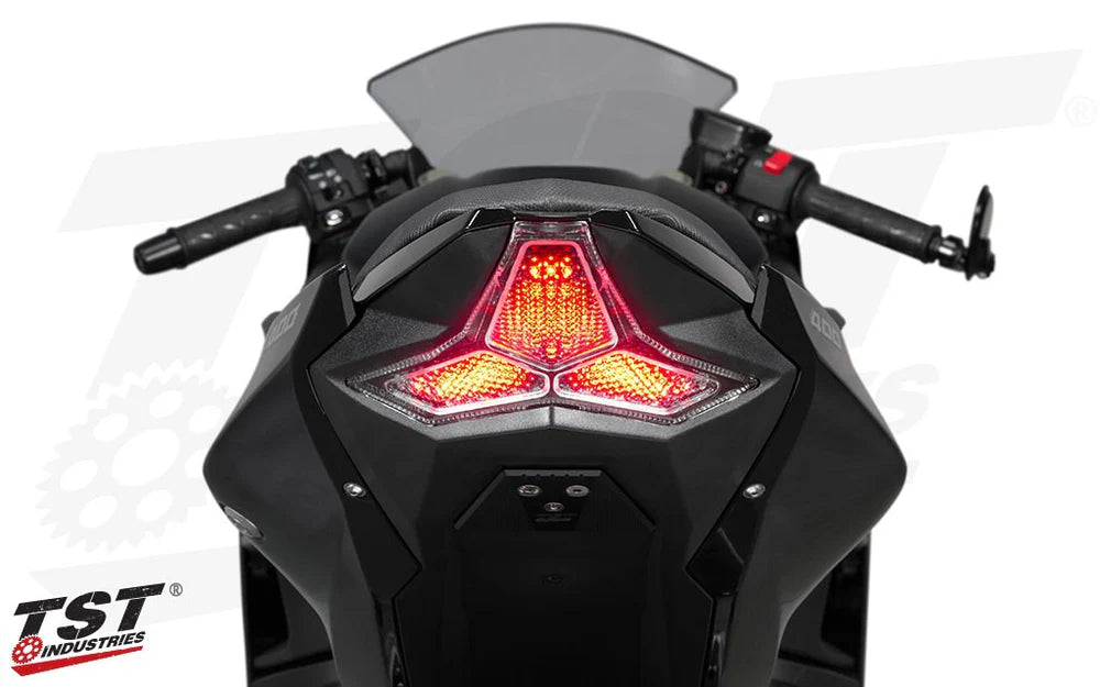 TST | TST PROGRAMMABLE AND SEQUENTIAL LED INTEGRATED TAIL LIGHT FOR KAWASAKI ZX-4RR 2023+ / ZX-4R 2024+/KAWASAKI ZX-10R 2021-2025/KAWASAKI NINJA 400 2018-2023