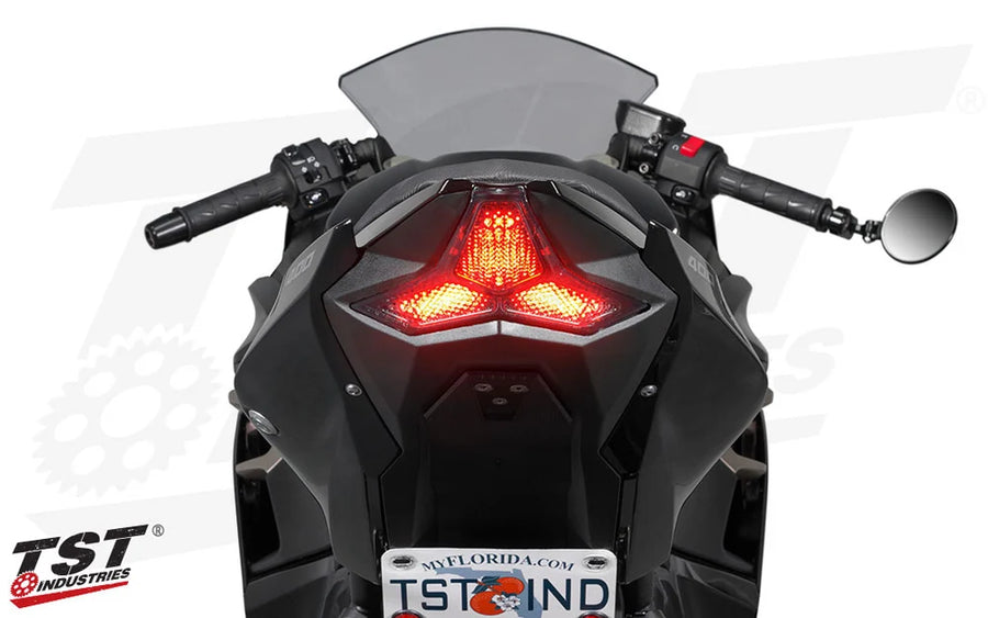 TST | TST PROGRAMMABLE AND SEQUENTIAL LED INTEGRATED TAIL LIGHT FOR KAWASAKI ZX-4RR 2023+ / ZX-4R 2024+/KAWASAKI ZX-10R 2021-2025/KAWASAKI NINJA 400 2018-2023