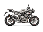 S-T7SO1-HAPC | AKRPOVIC | Triumph Street Triple 765 S / R / RS 2017 -2019 Slip-On Line (Carbon) - Homologated
