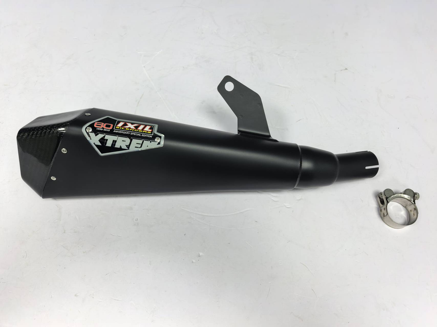 IXIL XTREME Black Slip-On Exhaust for KAWASAKI NINJA 250-300 R 2013 - Black Edition Racing Silencer