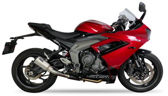 Ixil Exhaust |Triumph Daytona 660 IXIL RC Carbon Cone Full Exhaust System