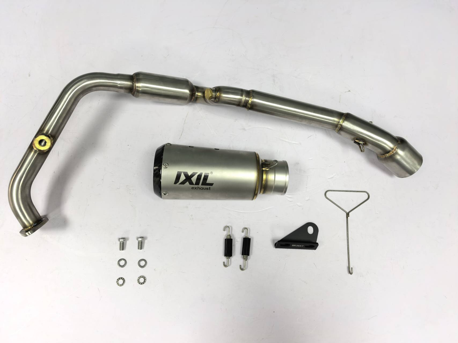 IXIL Header Kit for YAMAHA R125 V4 / XSR 125 2021-2026 - Stainless Steel De-Cat Link Pipe with Silencer Connector
