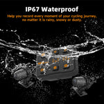 HFK | HFK   HM502   Motorcycle   Dash   Cam   –   1080P Ultra   HD   Dual   Lens   with   5G   WiFi