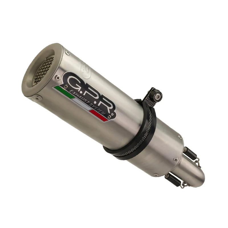 E5.BM.DBHOM.93.M3.INOX | G.P.R EXHAUST | BMW G310 R 2022-2024 Full system exhaust, including removable db killer