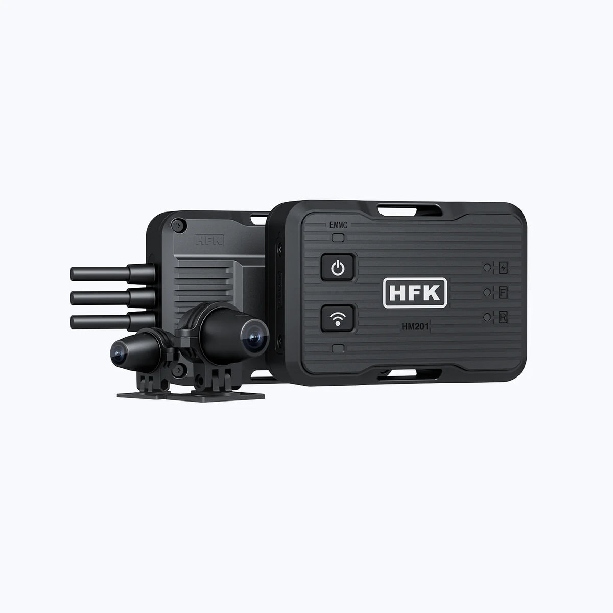 HFK | HFK   HM201   Concealed   Motorcycle   Dash Cam   –   Dual   Lens   Full   HD   Camera   with   Night Vision