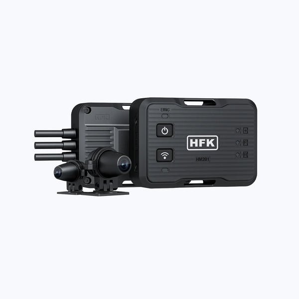 HFK | HFK   HM201   Concealed   Motorcycle   Dash Cam   –   Dual   Lens   Full   HD   Camera   with   Night Vision