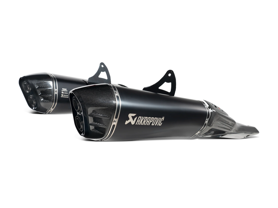 S-S13SO4-HRAATBL | AKRAPOVIC EXHAUST | Suzuki GSX-1300R Hayabusa 2025-2026 Titanium Slip-On Line Exhaust System