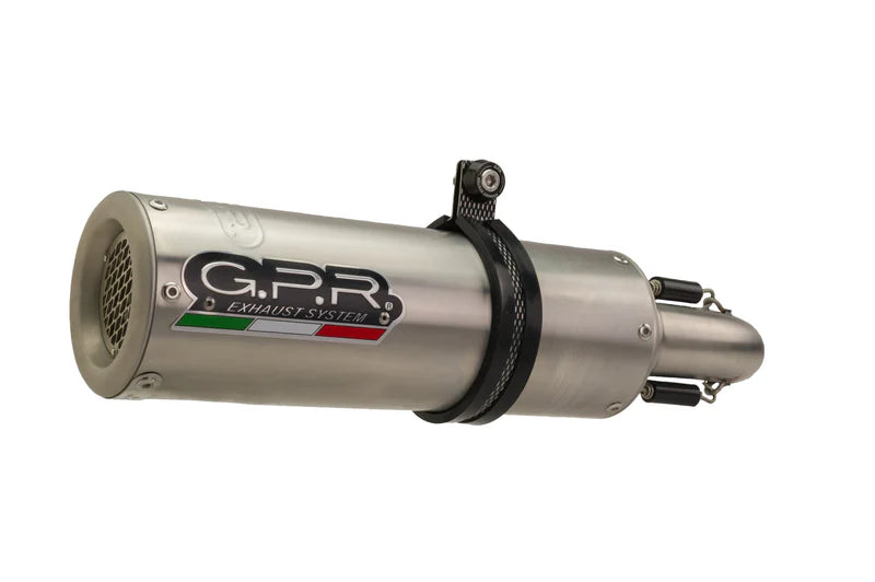 E5.BM.DBHOM.93.M3.INOX | G.P.R EXHAUST | BMW G310 R 2022-2024 Full system exhaust, including removable db killer