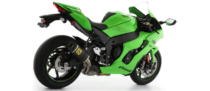 ARROW EXHAUST | Kawasaki ZX-10R / ZX-10RR 2021/2025 | Indy Race Titanium silencer with carby end cap with titanium link pipe | 71928PK