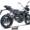 SC Project SC1-S Carbon exhaust 3-1 stainless steel full system for Street Triple 765 RS (2024-2025)