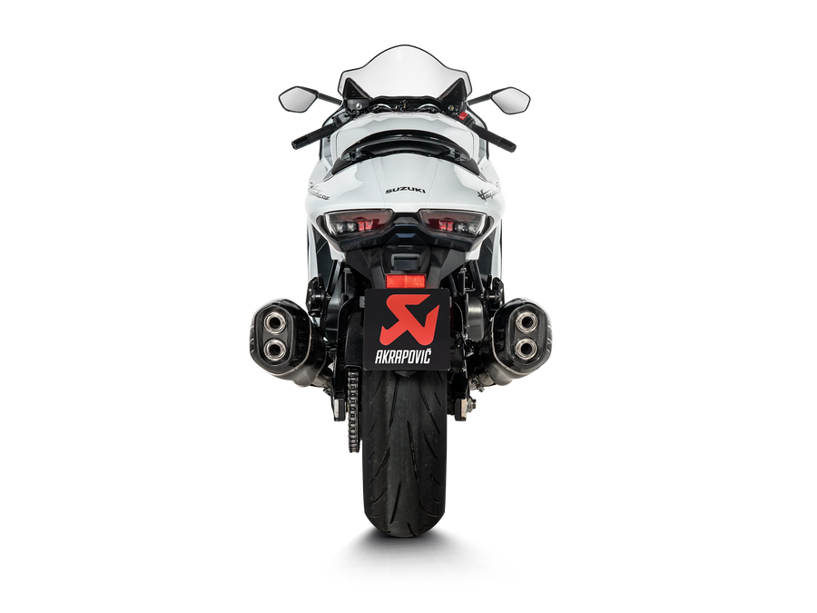 S-S13SO4-HRAATBL | AKRAPOVIC EXHAUST | Suzuki GSX-1300R Hayabusa 2025-2026 Titanium Slip-On Line Exhaust System