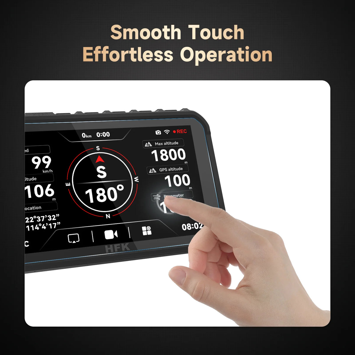 HFK | HFK   Screen   Protector   HC50/HC50-RM Motorcycle   Carplay   Dashcam
