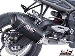 SC Project SC1-S Carbon Full Exhaust System 3-1 for Triumph Street Triple 765 RS (2023-24)
