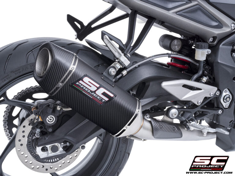 SC Project SC1-S Carbon Full Exhaust System 3-1 for Triumph Street Triple 765 RS (2023-24)