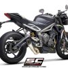 SC Project S1 Titanium Welded Sector Link Pipe Exhaust For TRIUMPH STREET TRIPLE 765 S-R-RS (2020 Onwards)